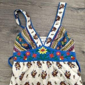 Bohemian floral sun dress